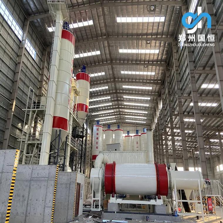 干粉砂浆全套自动化生产线.国恒机械年产30万吨干粉砂浆线,打